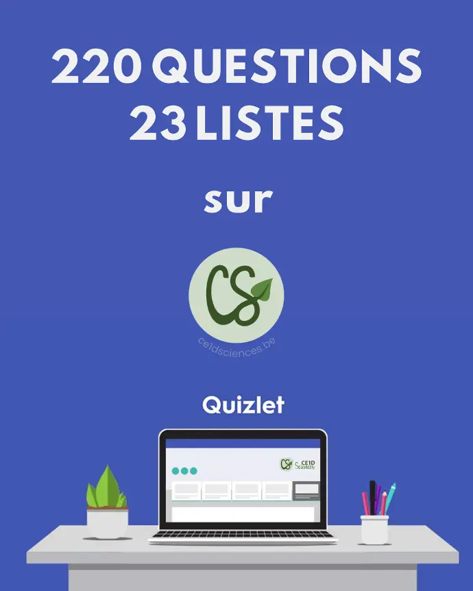 CE1D Sciences Quizlet - 220 questions*